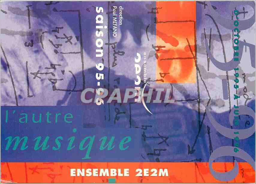 CPM Les Prochains rendez vous de l'ensemble 2e2m a Paris Paul Mefano