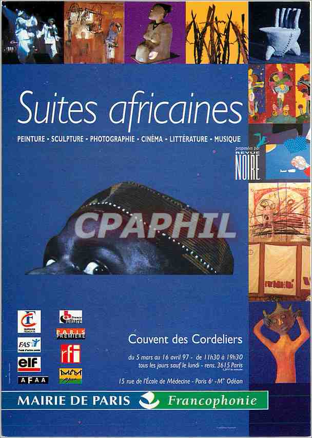 CPM Suites africaines Peintures Soulpture protographie Paris
