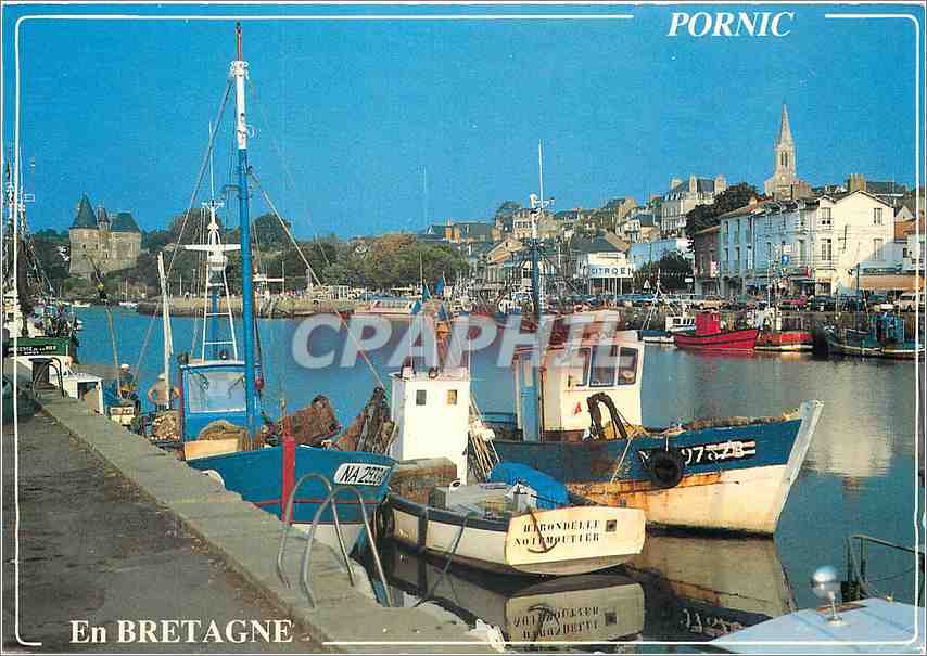 CPM Pornic (Loire Atlantique) Images de la cote de Jade Vue sur le vieux port
