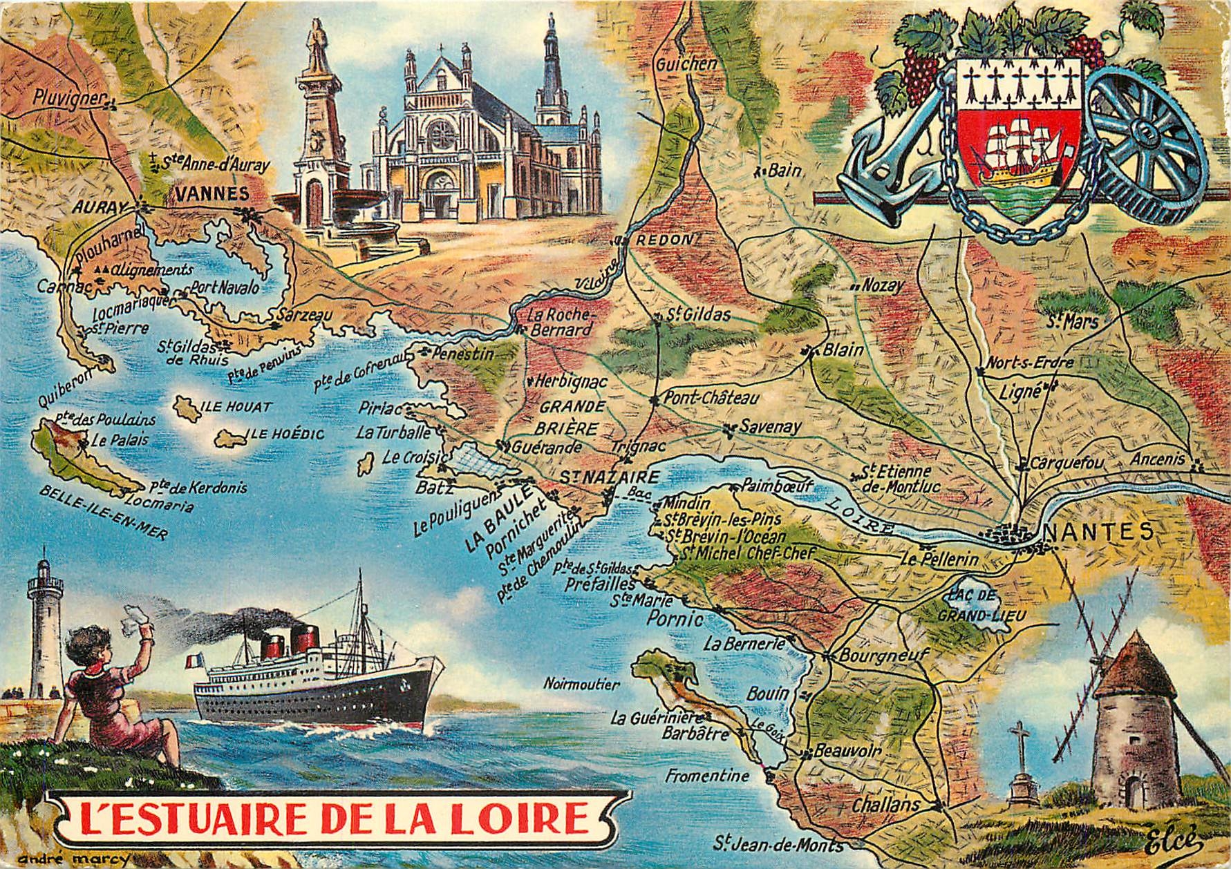 CPM L'Estuaire de la Loire Ma Carte postale de l'amitie