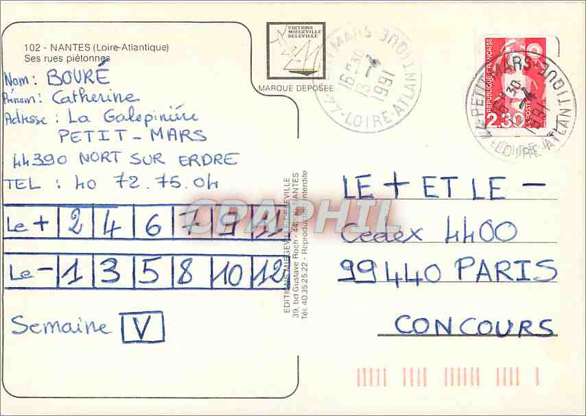 CPM Nantes (Loire Atalntique) Ses rues pretonnes — Rückseite