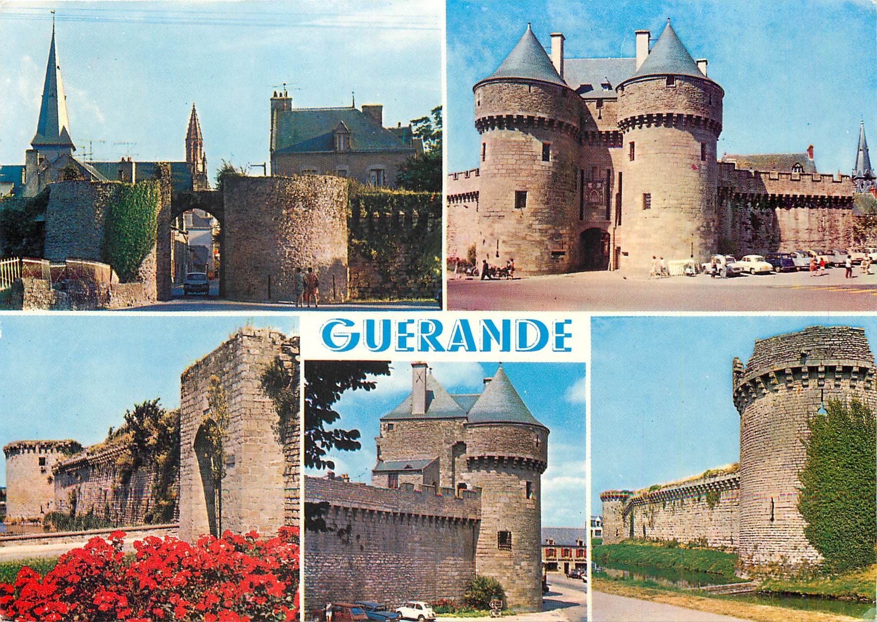 CPM Guerande La porte vannetaise la porte St Michel la porte de Bizenne et les remparts de la ville 