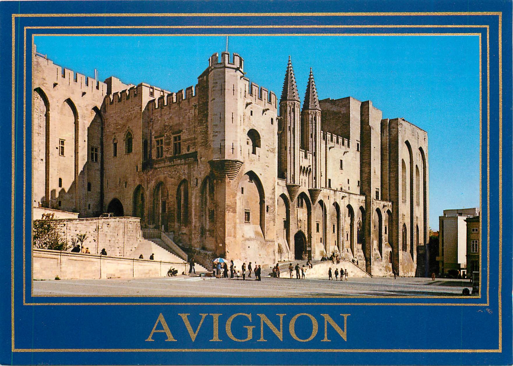 Avignon — Palais des Papes — Westfassade — Verlag: Érys Marques déposées — N° 46 (AV.14)