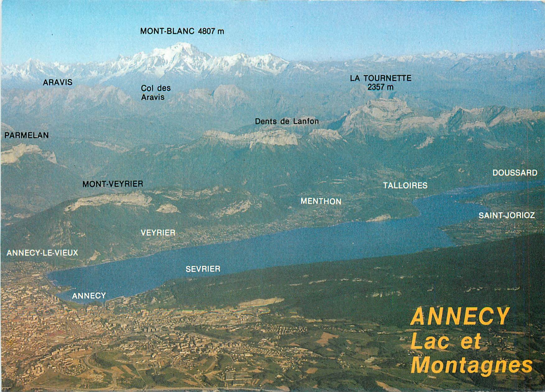 Annecy See und Berge — Panorama des Sees von Annecy und der Berge — Edition Annecy France Images