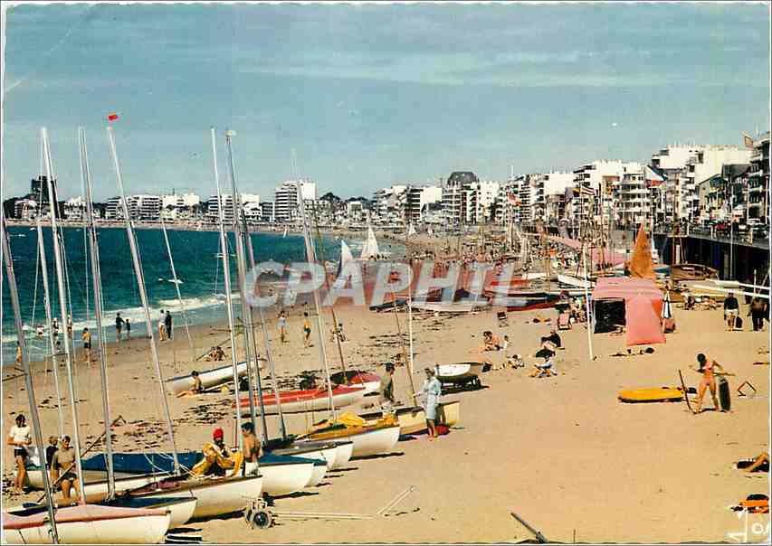 La Baule (L.A.) — La grande plage à l'heure du bain — Éditions d'Art Jos La Désiré