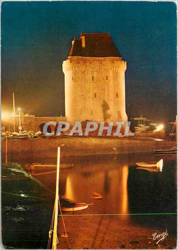 CPM Bretagne Cote d'Emeraude Saint Malo St Servan La Tour Solidor illiminee