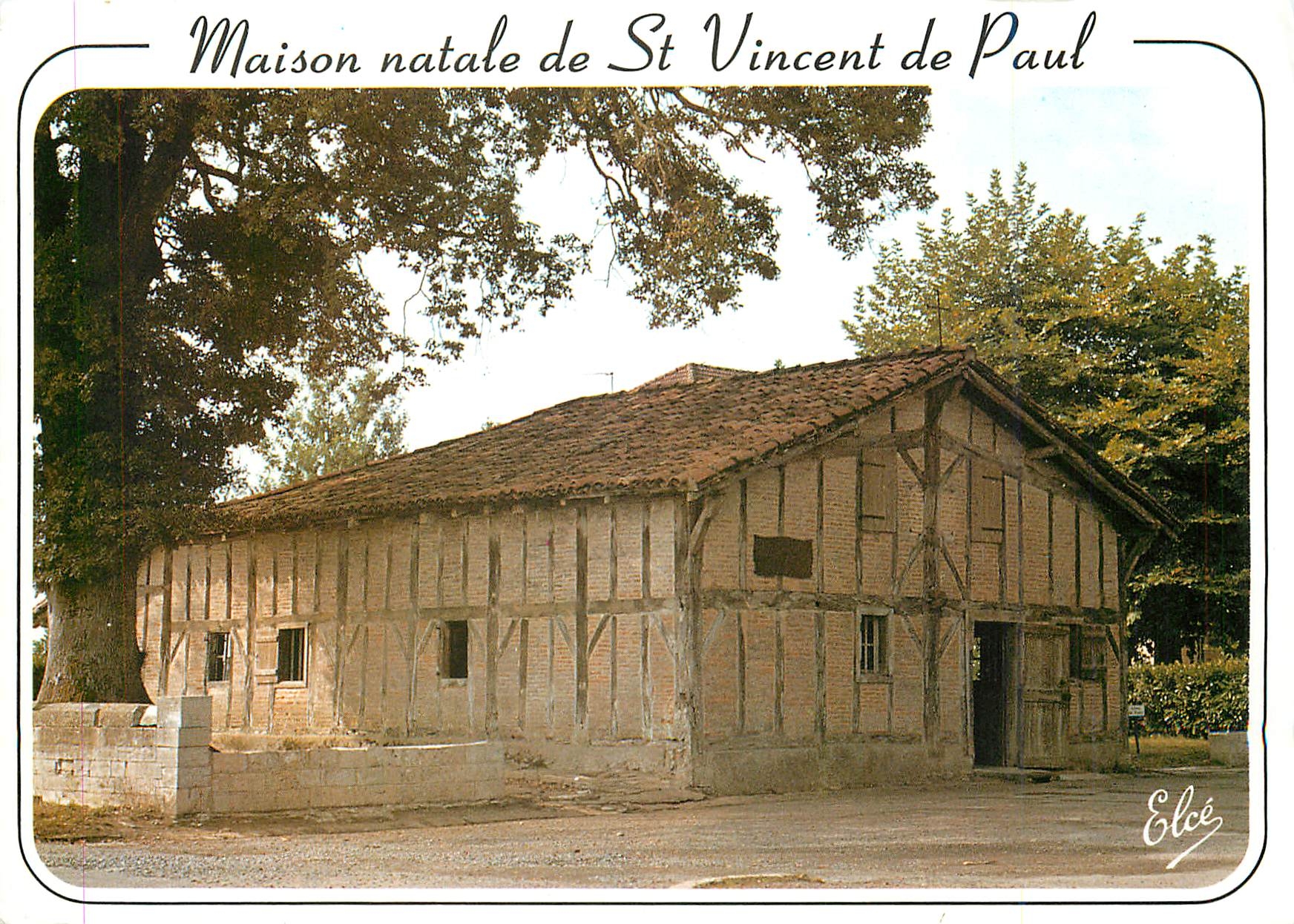 CPM Les Landes Maison natale de St Vincent de Paul