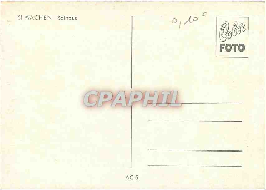 CPM Aachen Rathaus — Rückseite