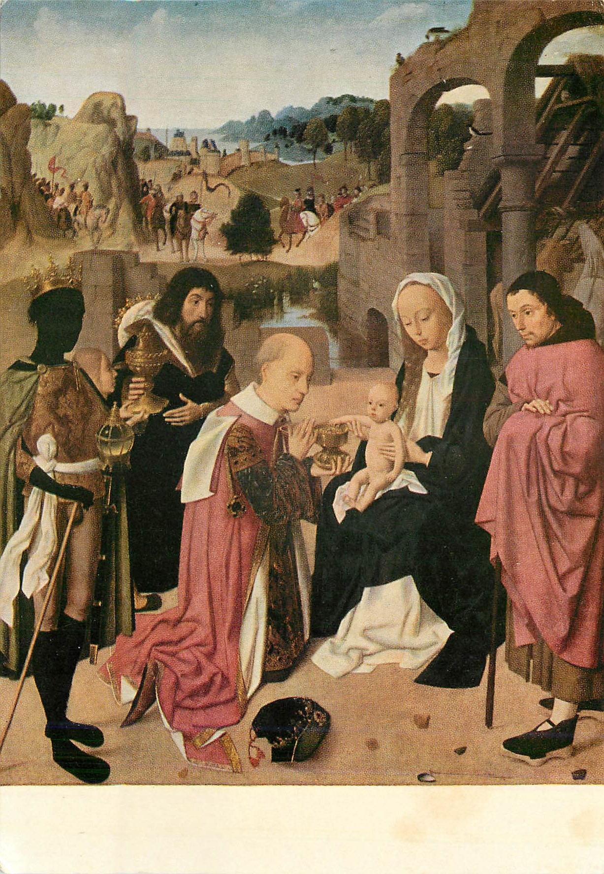 CPM Geertgen tot St Jans (1460/5 1490/5) l'adoration des mages