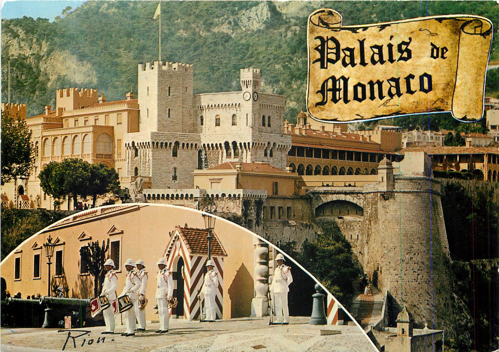 CPM La Cote d'Azur inoubliable souvenir de la Principaute de Monaco Militaria