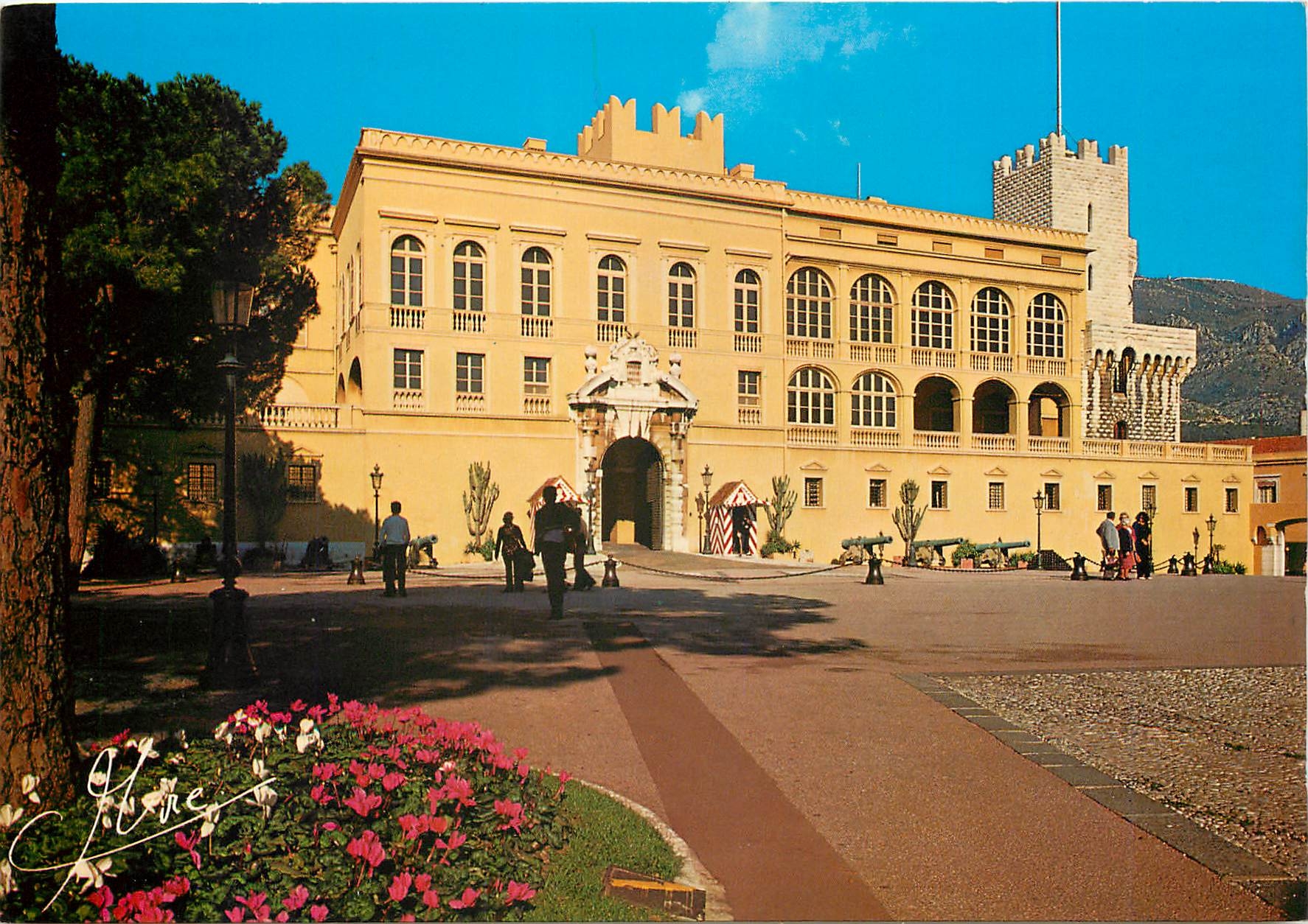 CPM Images et Lumieres de France Monaco Monte Carlo Le Palais de Face
