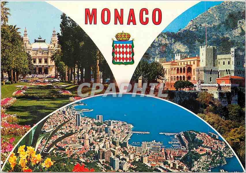 CPM Principaute de Monaco le casino le palais vue generale de la Principaute