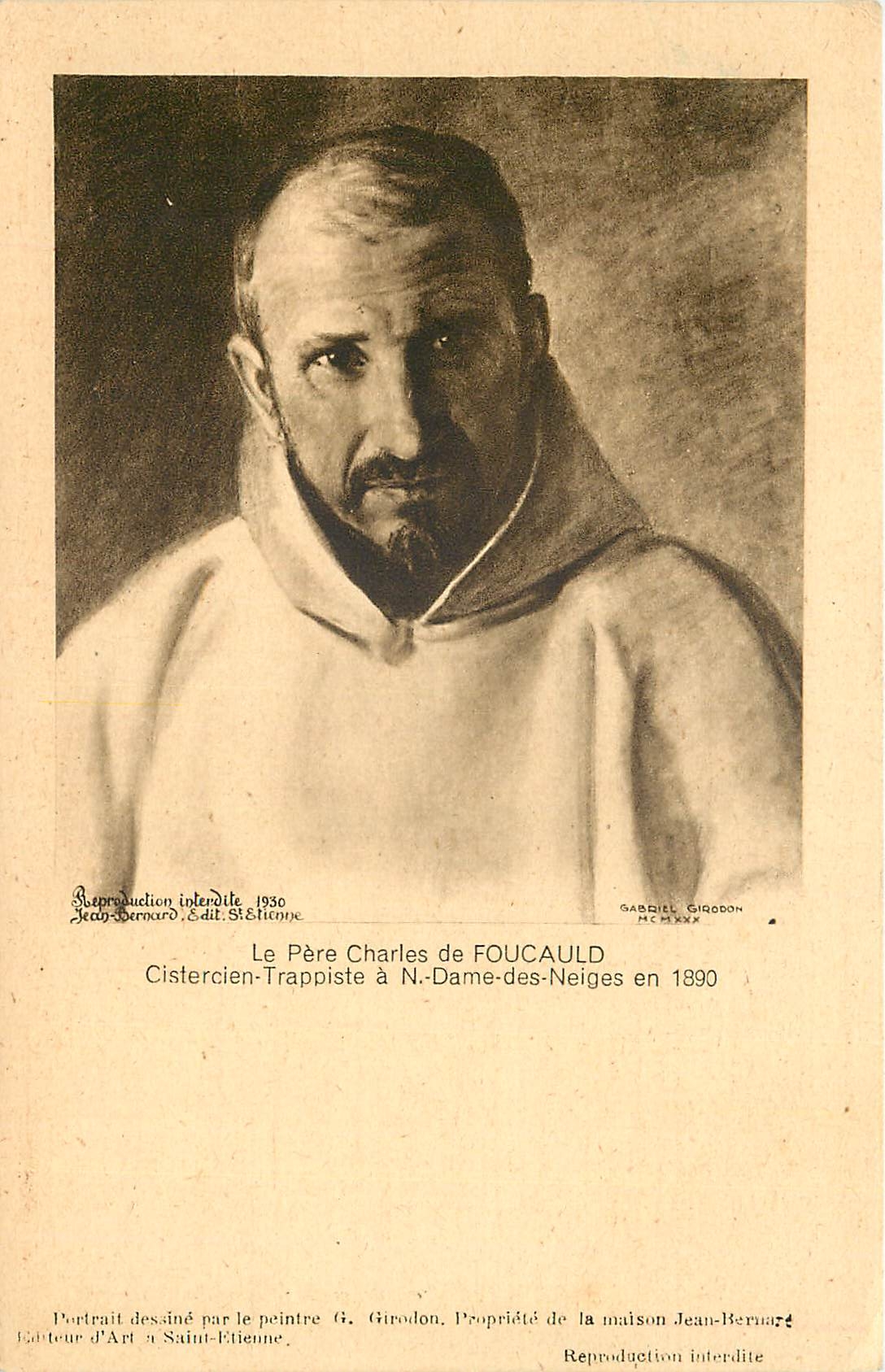 CPM Le pere charles de Foucauld Cistercien Trappiste a  N Dame des Neiges en 1890