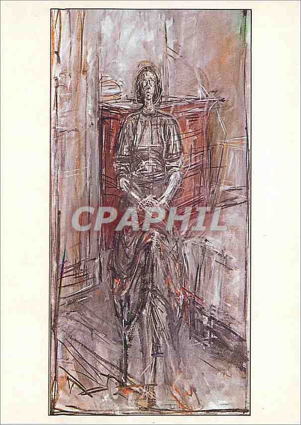 CPM Giacometti Portrait d'Annette