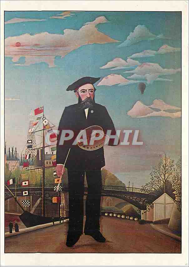 CPM Rousseau Moi Meme portrait paysage