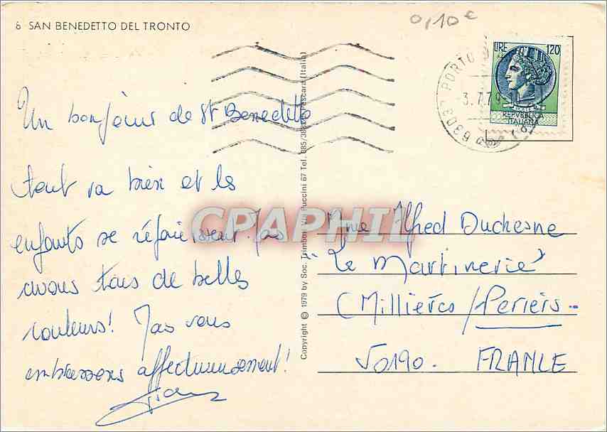 CPM San Benedetto del Tronto — Rückseite
