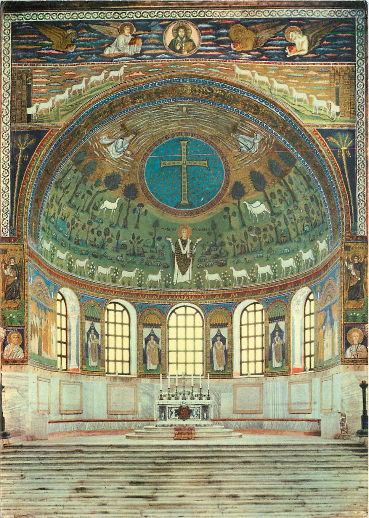 CPM Ravenna Basilique de S Appolinaris en Classis (VI s) Apse
