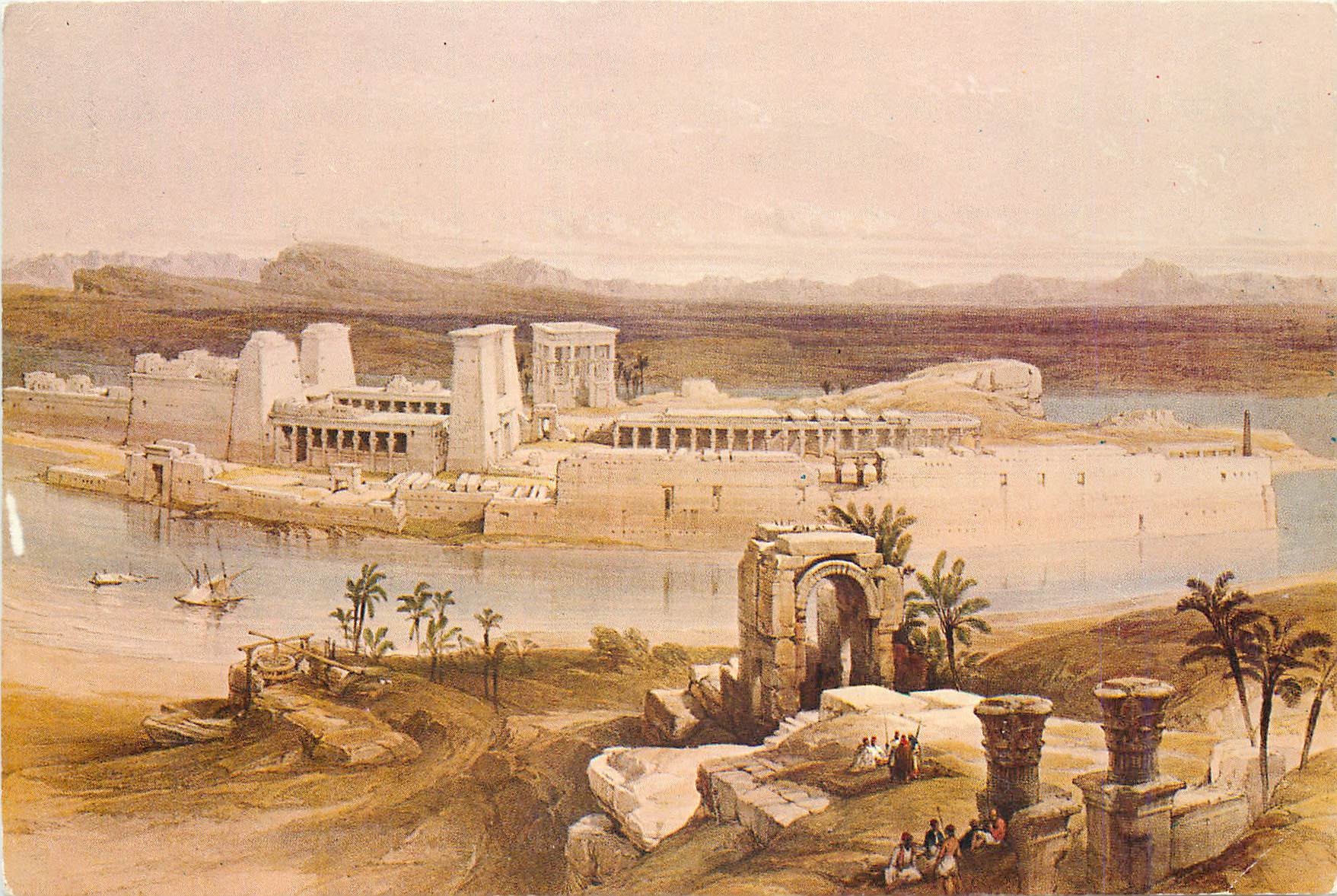 CPM Island of Philae Nubia Egypt by David Roberts