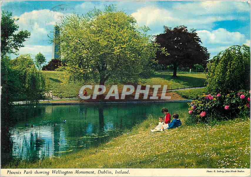 CPM Phoenix park showing wellington Monument Dublin Ireland