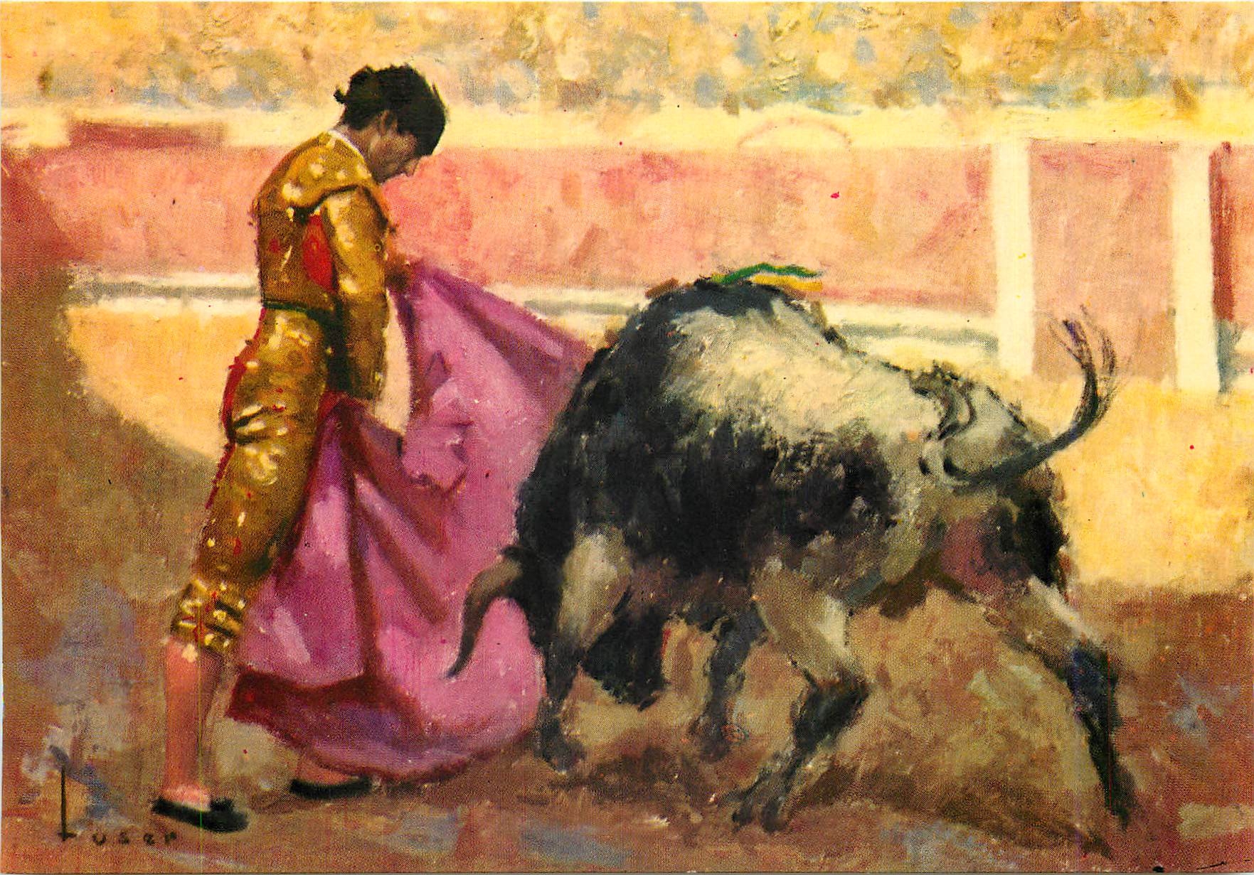 CPM Arte de ant Beinvenida Une Veronique Corrida