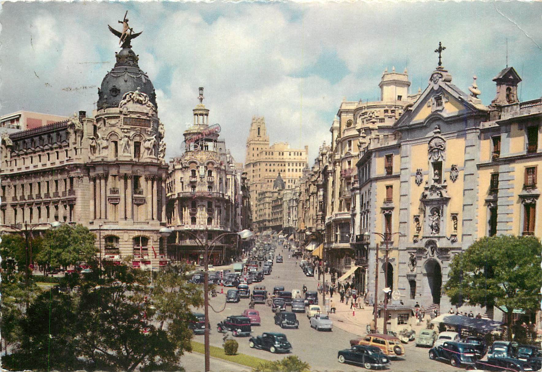 Madrid — vue de la calle de Alcalá — éditeur García & Cía, n° 1014