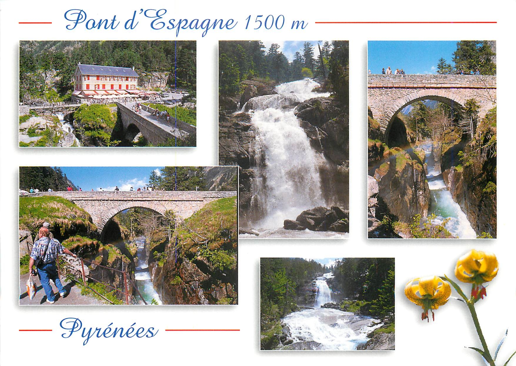 Pont d'Espagne 1500 m — Pyrénées — Édition A. Doucet