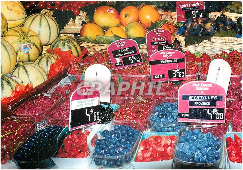 CPM dans un coin de Provence Fruits rouges