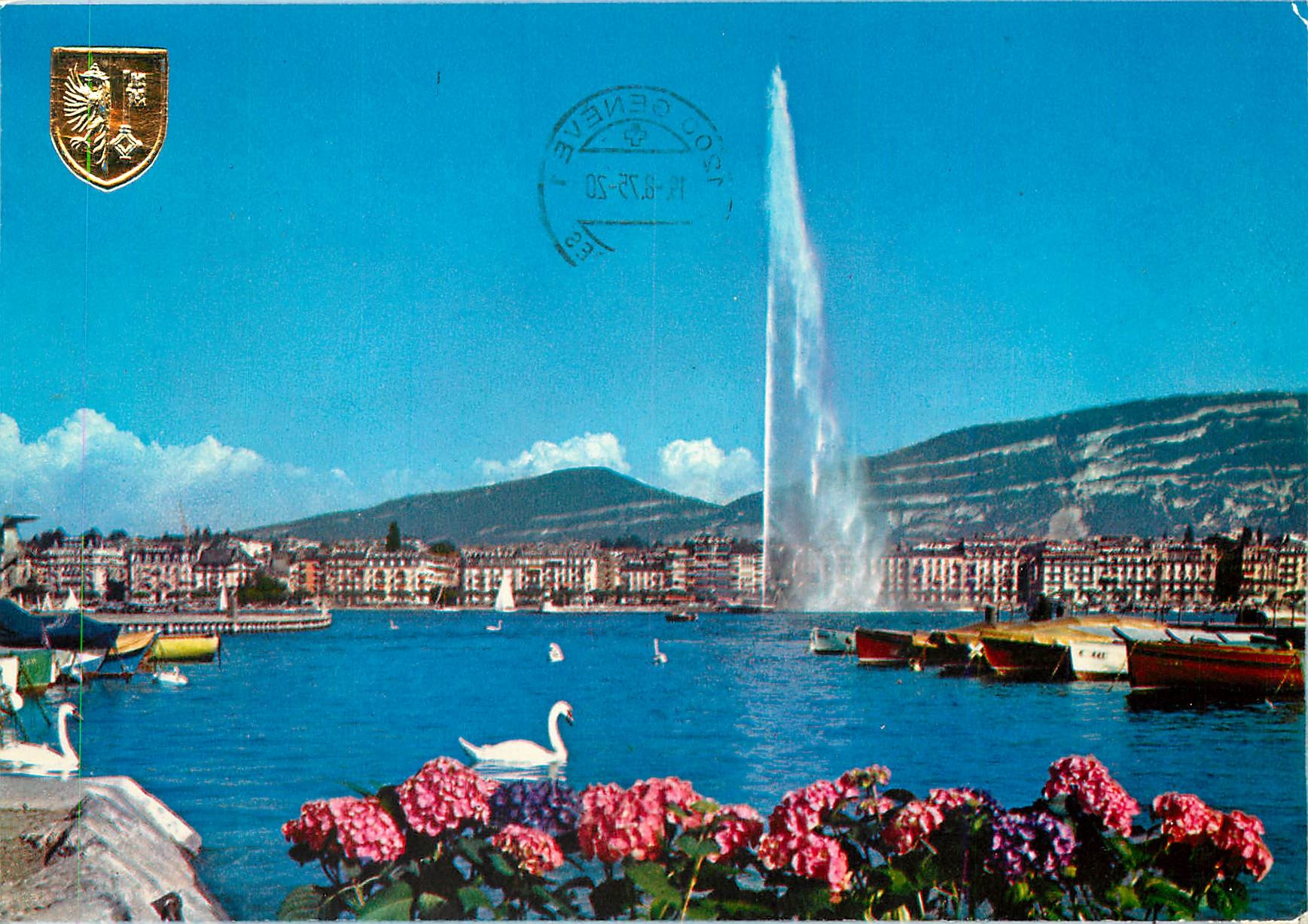 CPM Geneve La Rade et le Jet d'Eau (140 m)