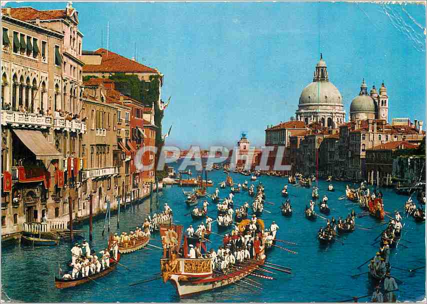 CPM Venezia Regate historique sur le grand Canal