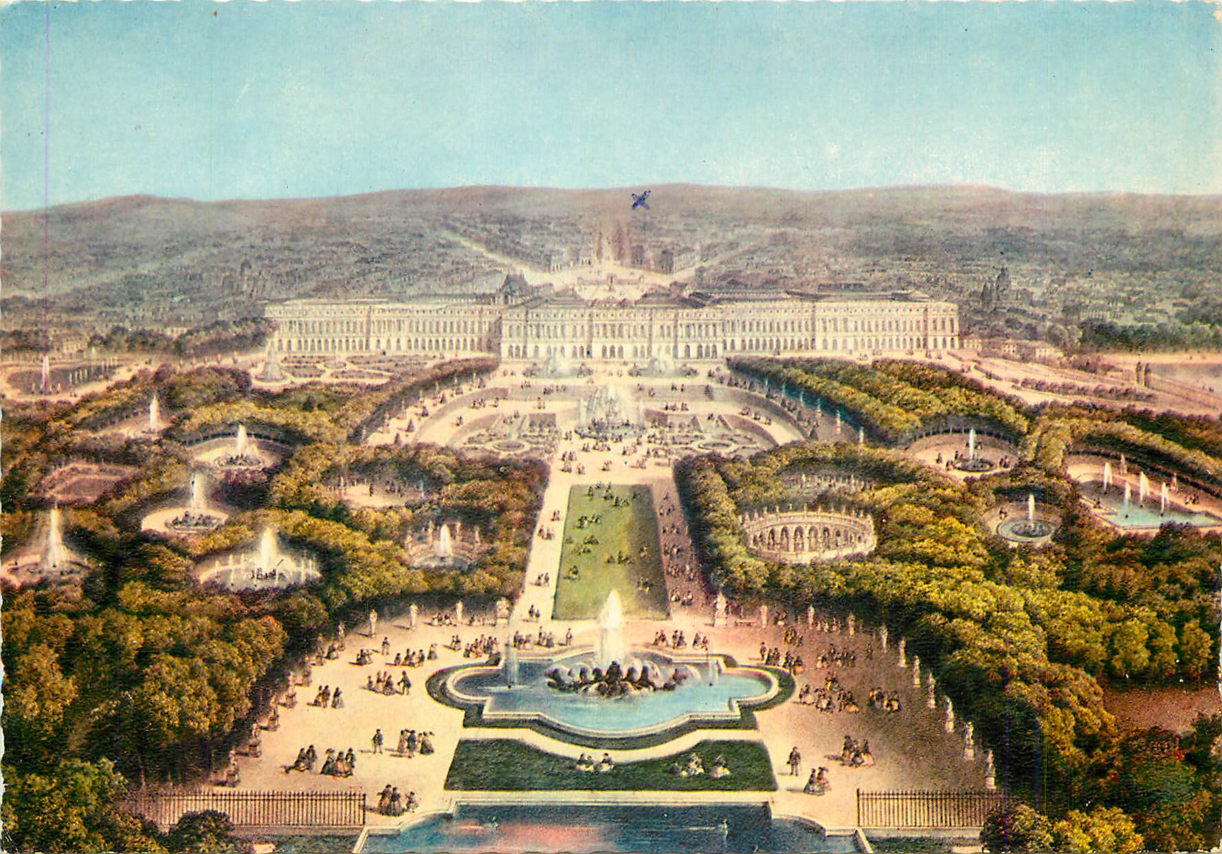 CPM Versailles Vue generale du Parc et du chateau un paysage ou se resument la culture et l'art du G