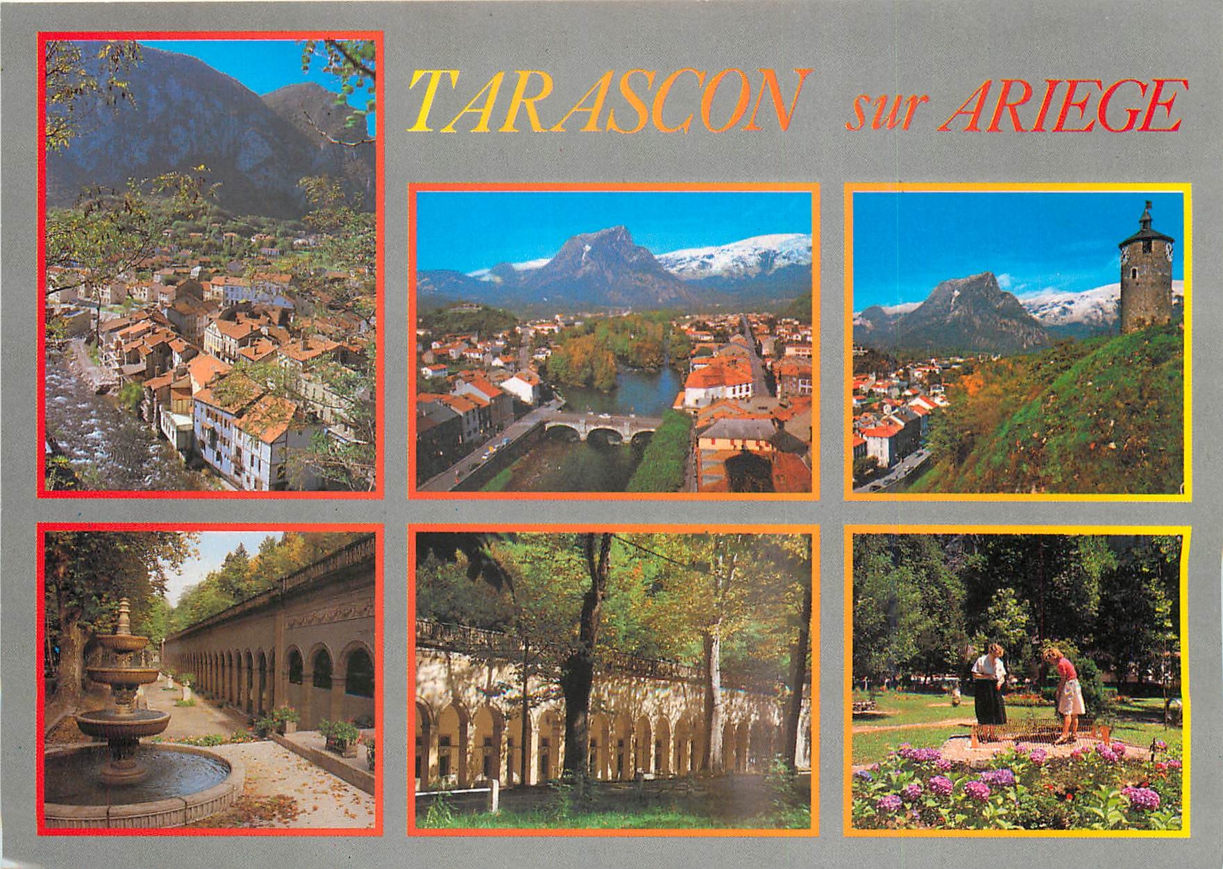 Tarascon sur Ariège — vue panoramique et sites — éditeur Couleurs Naturelles, série S.3