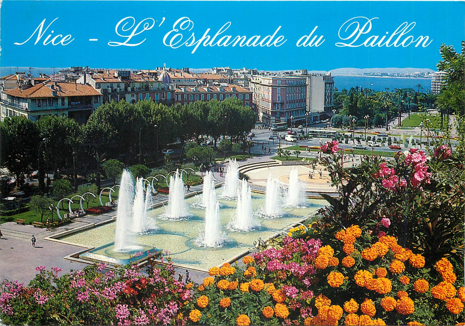 CPM Cote d'Azur French Riviera Nice (A Mme) Les Jardins de l'Esplanade du Paillon