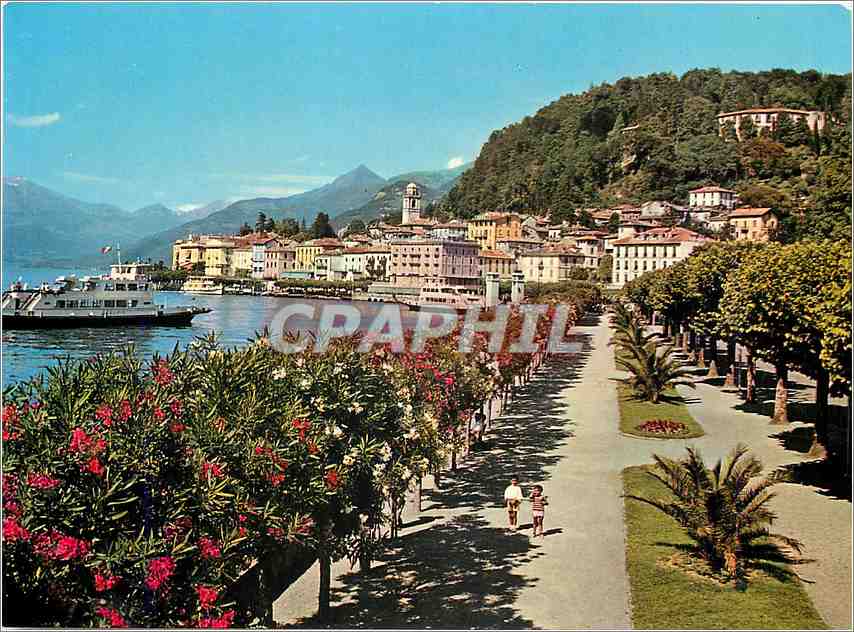 CPM Bellagio Lac de Come Promenade au Lac