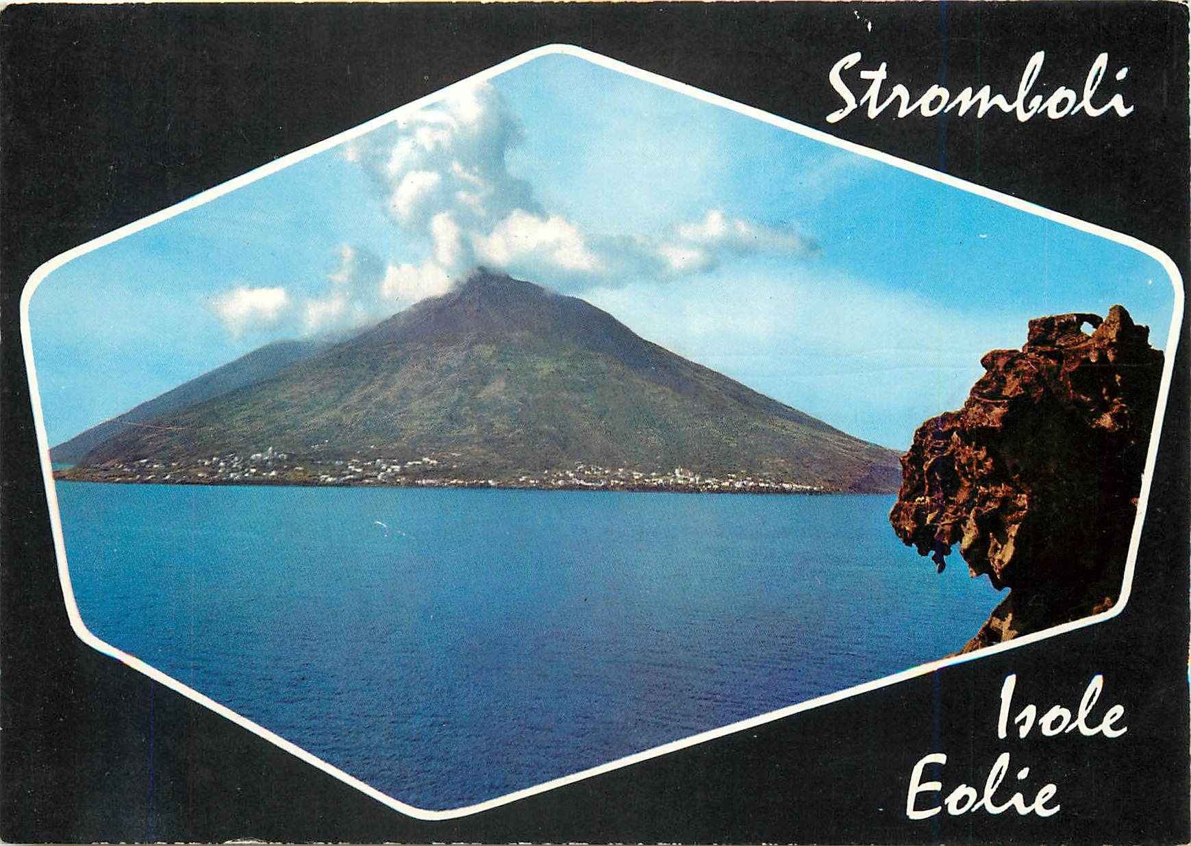 CPM Isila di Stromboli (Italy) Panorama Ile de Stramboli Vue generale