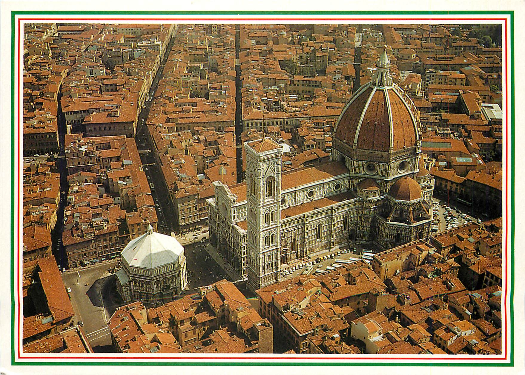 CPM Firenze Veduta aerea della Cathedrale di Santa Maria del Fiore