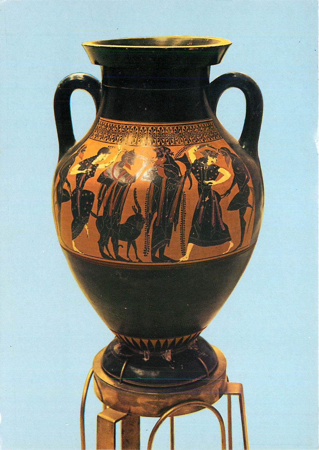 CPM Paestum Anfora attica a figure nere proveniente dal Sacelli ipogeico
