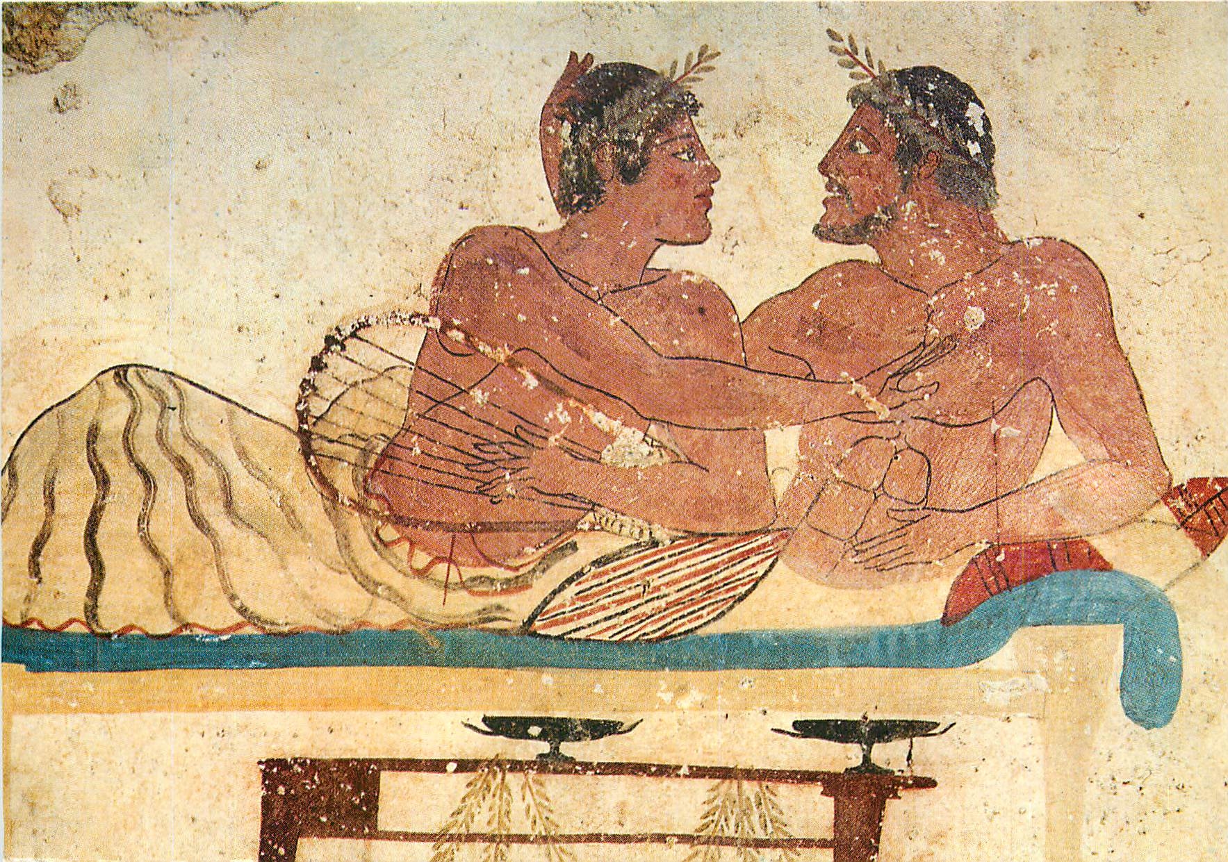 CPM Paestum (Sa) Dalle Nord Detail des les Amants