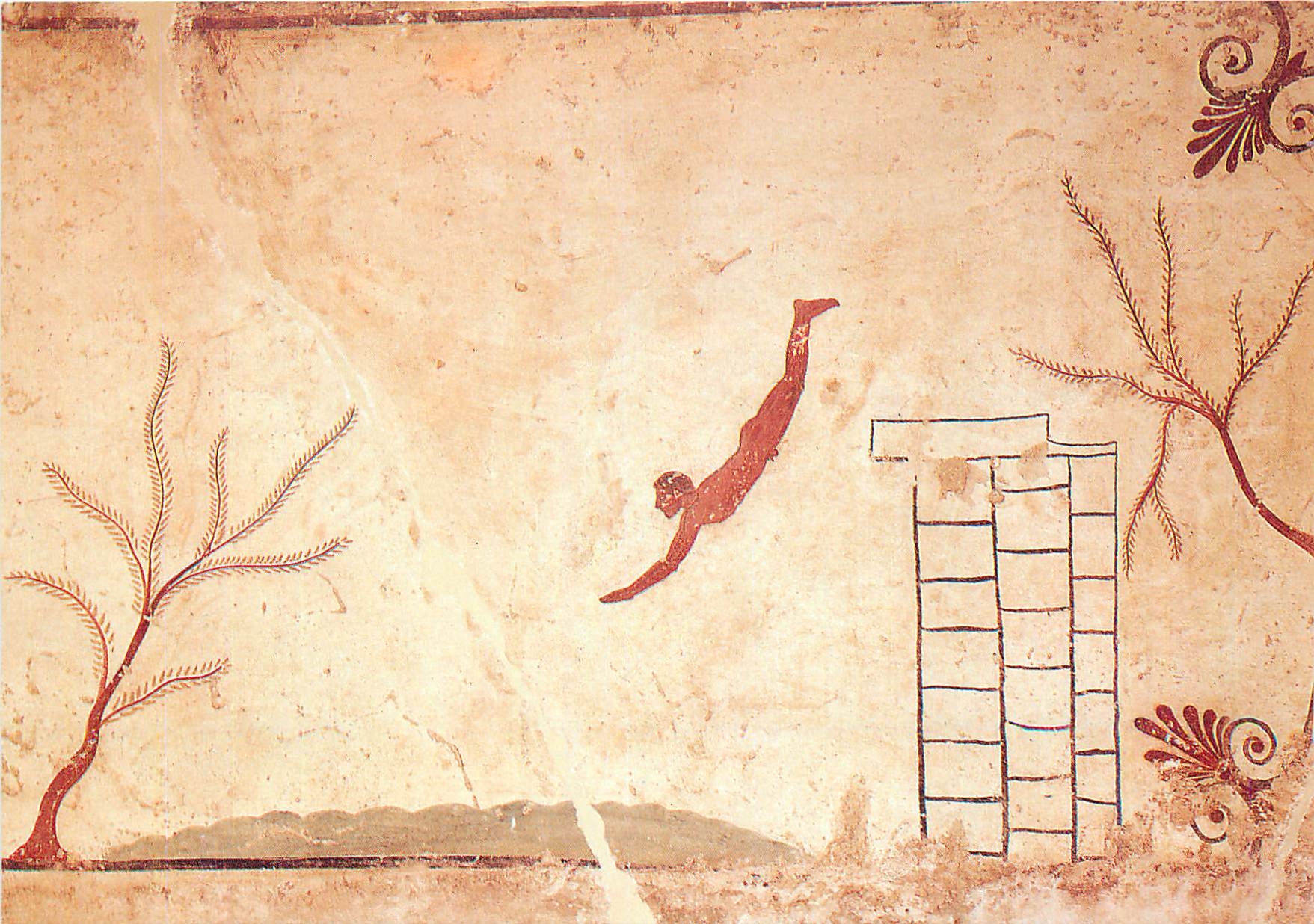 CPM Paestum Lastra di Copertura della Cosiddetta Tomba del Tuffatore (475 a C)