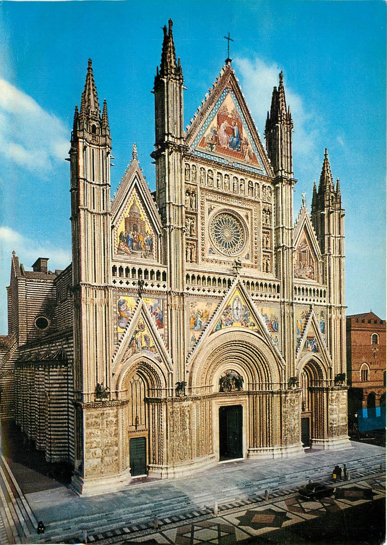 CPM Orvieto La Facade du Dome Detail