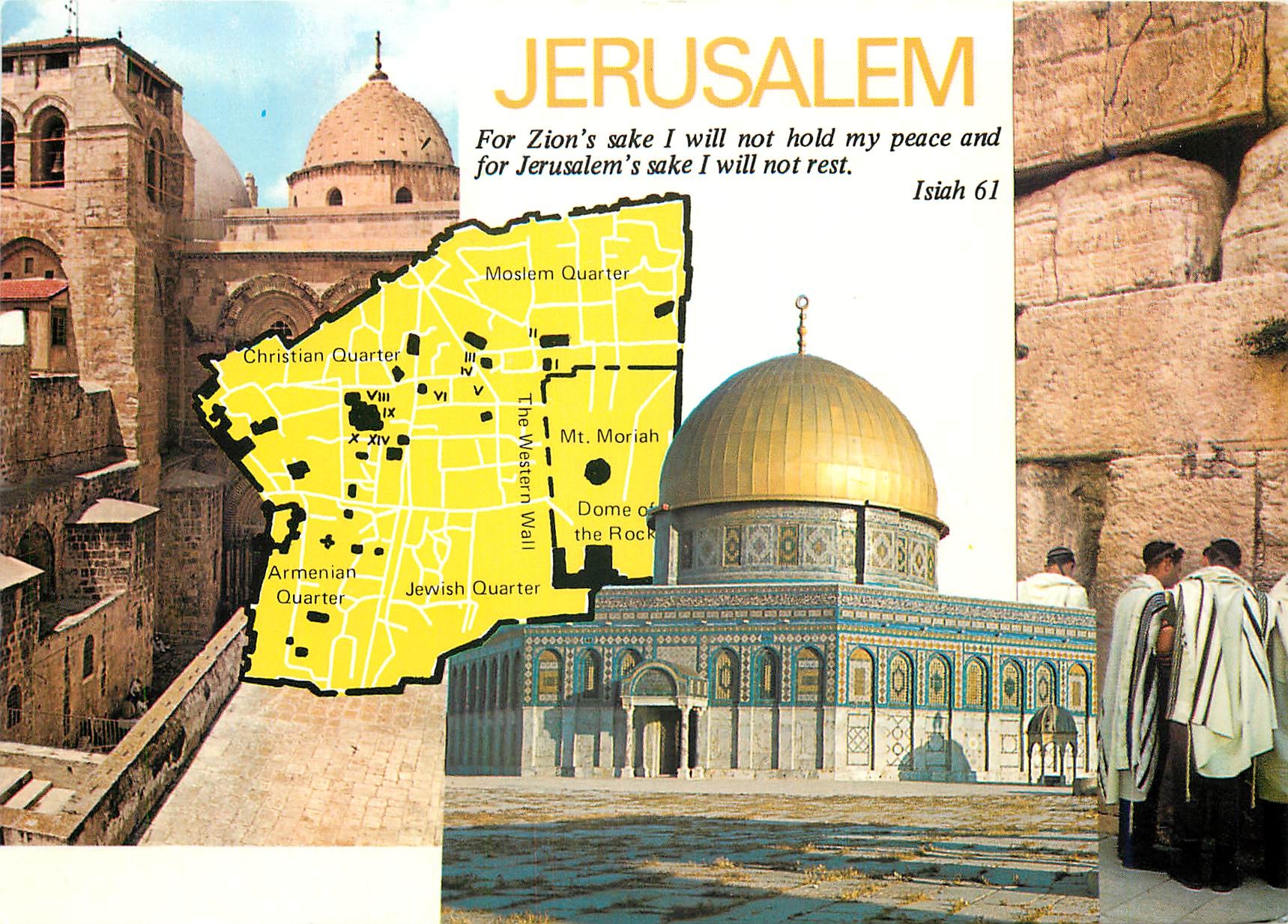 CPM Jerusalem For Zion's sake i will not hold my peace and for Jerusalem's sake I Will not rest