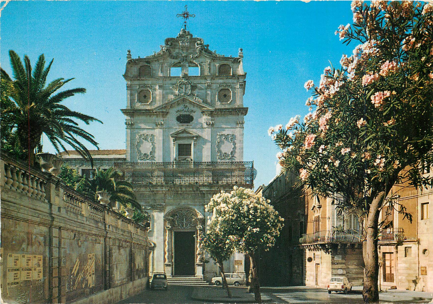 CPM Siracusa Facade de l'eglise de Saint Lucie alla Badia (Siecle XVIII)