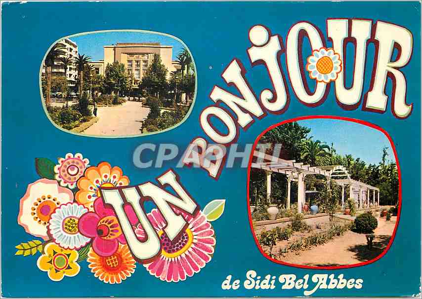 CPM Baisers de Sidi Bel Abbes (Algerie) Le Theatre le jardin Municipal la Pergola
