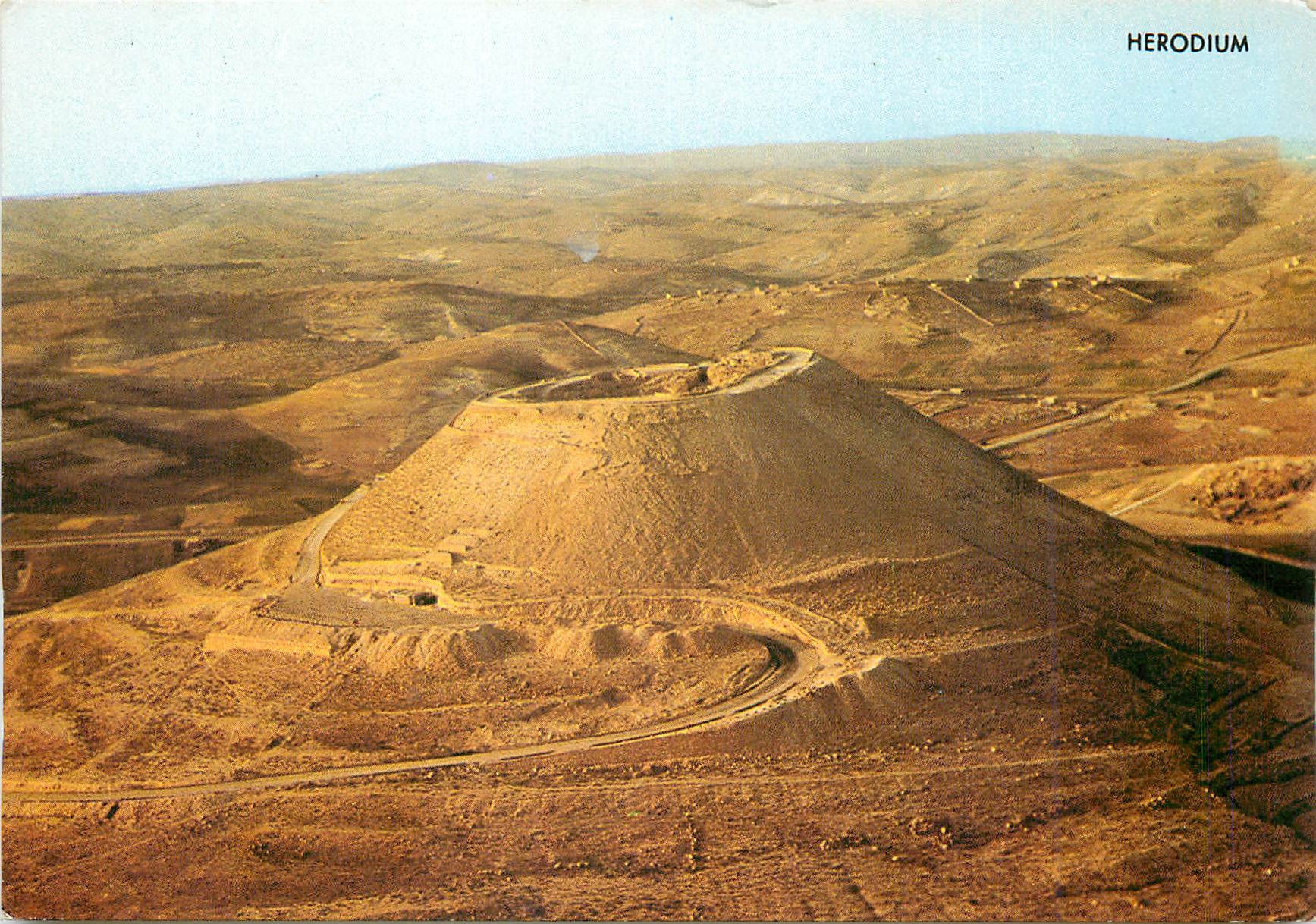 CPM Heroduim Ruins of a Fortress built on a hill over looking the Judean Desert south of Bethlehem