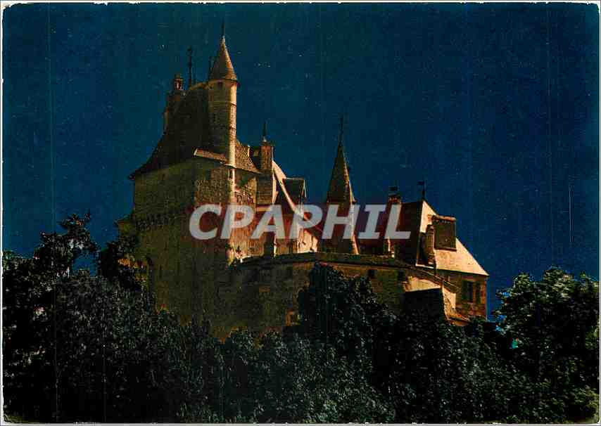CPM Le Chateau de Saint Bernard de Menthon au clair de lune