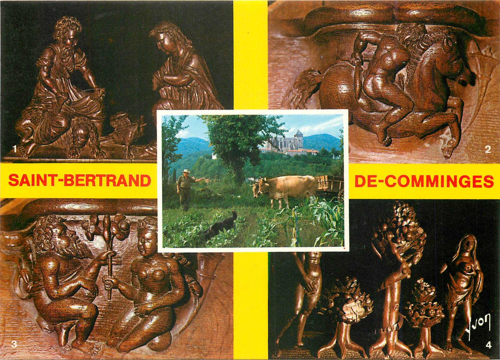 CPM Saint Bertrand de Comminges (Haute Garonne) Cathedrale Sainte Marie de Comminges Marc et Jean eÂ