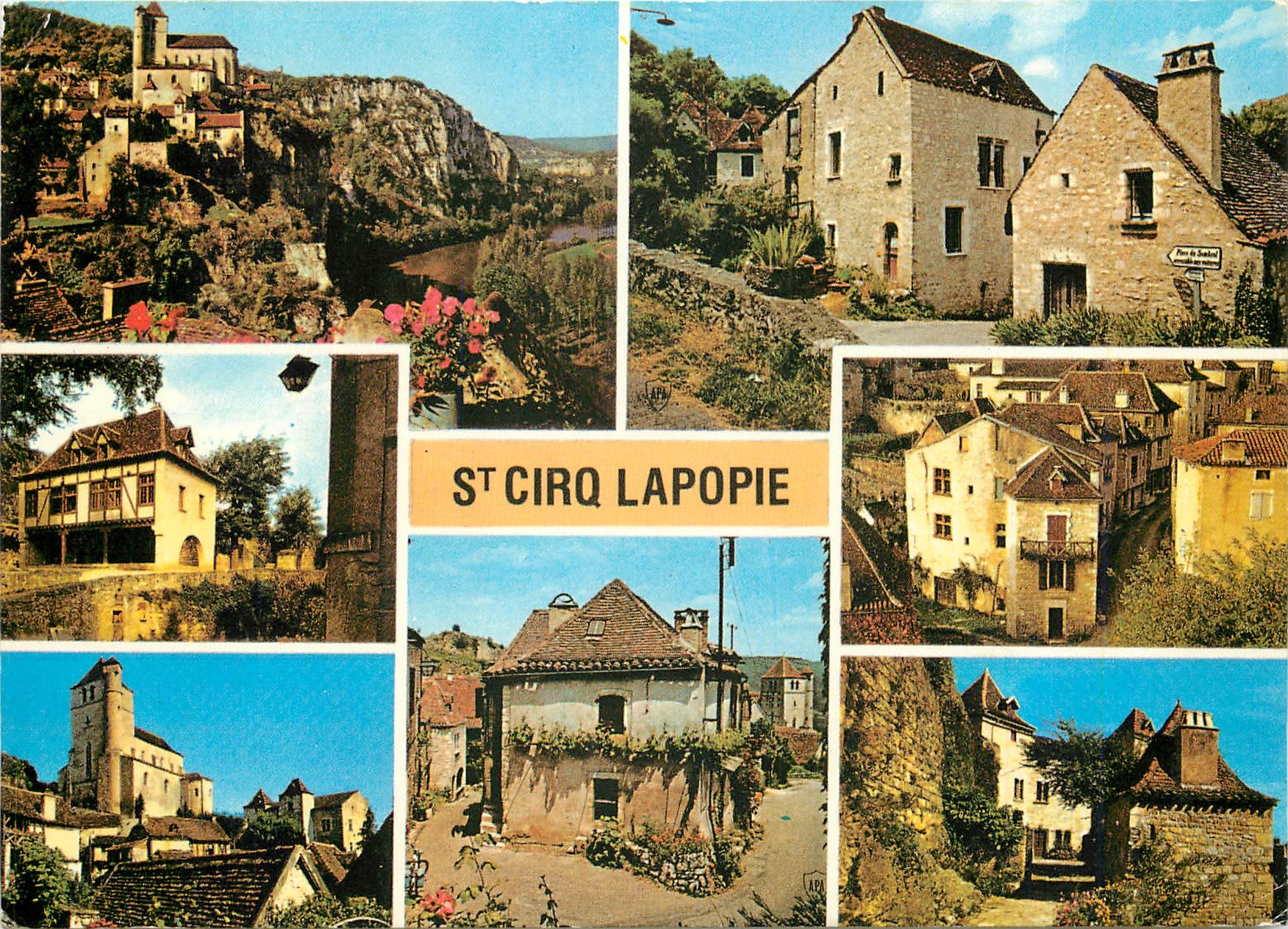 St Cirq Lapopie — village du Lot — éditeur CPAPHIL, procédé 81