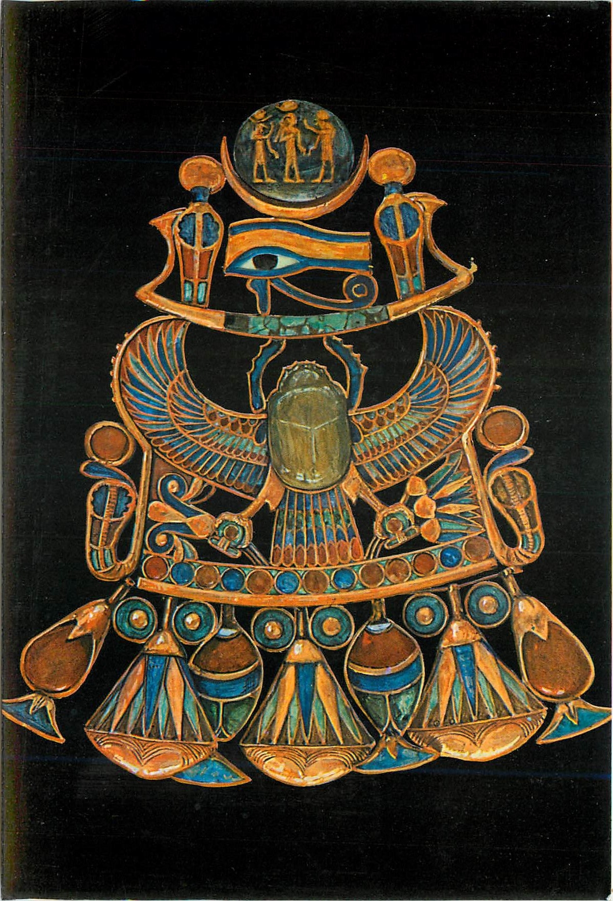 CPM La Musee Egyptien Cairo Pectoral representant l'oeil magique surmonte du disque solaire