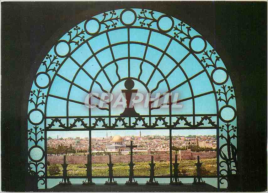 CPM Jerusalem vue de la vieille ville du Dominus Flevit