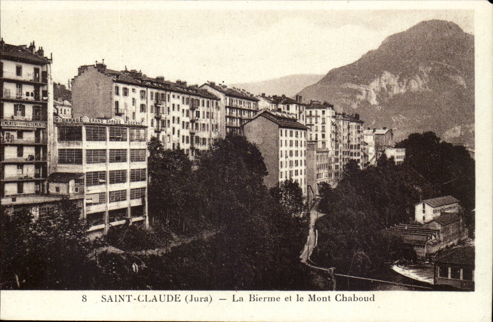 Jura-Touriste- St-Claude - La Bierme et le Mont Chaboud-CPA