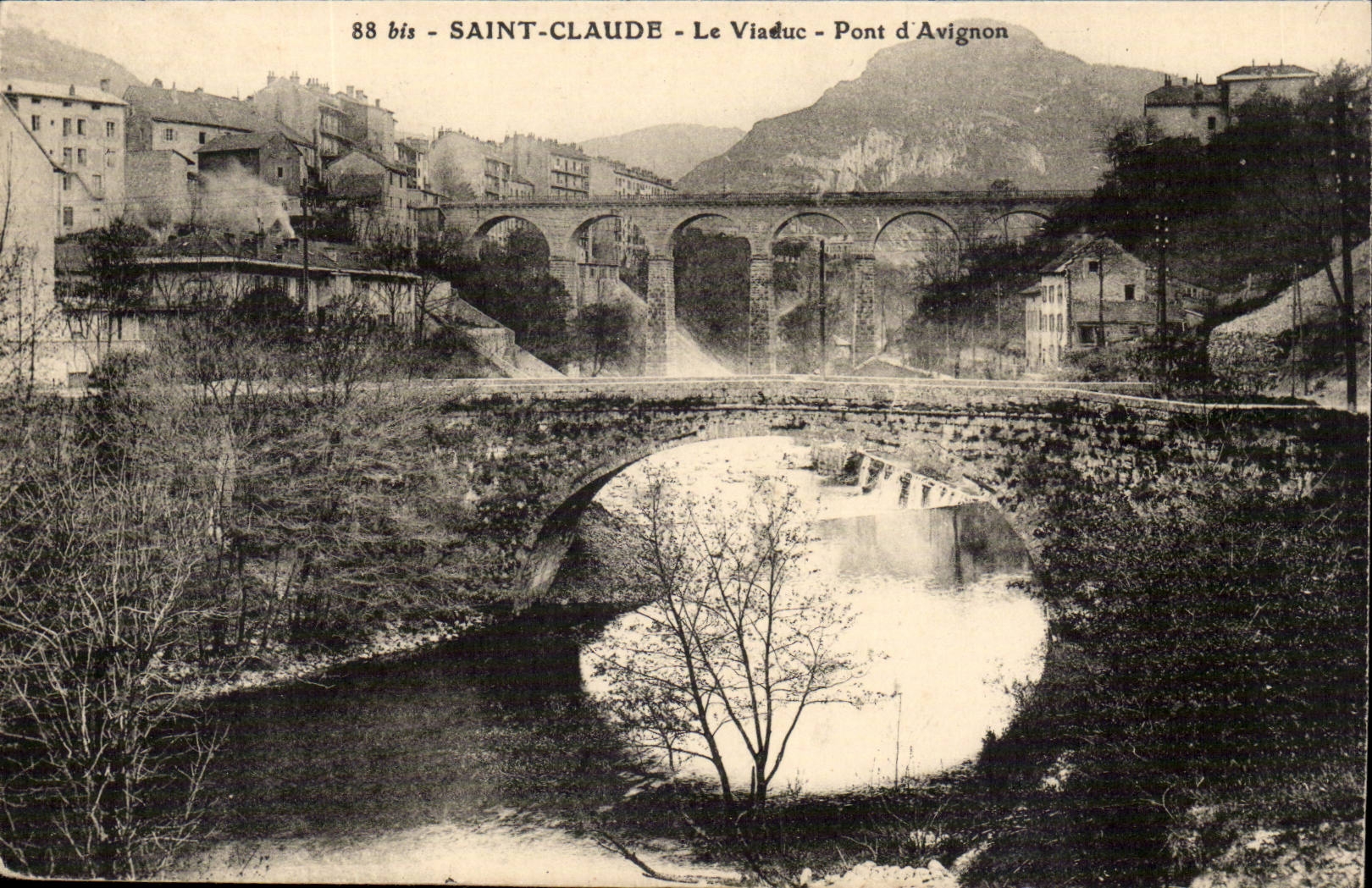 Jura-Touriste-Saint-Claude Le Viaduc- Pont d'Avignon -CPA